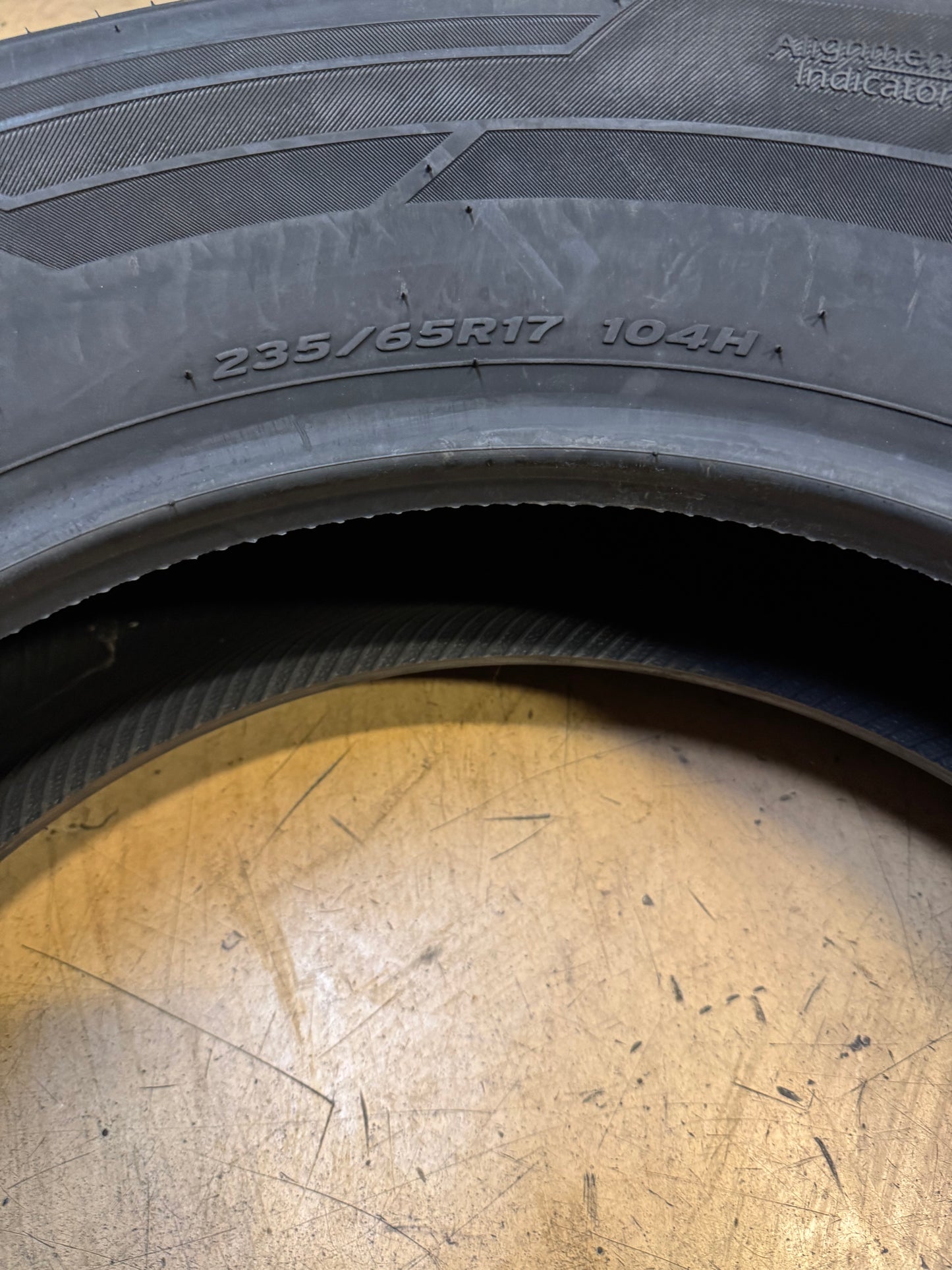 2 HANKOOK KINERGY ST BSW P 235 65 17 104H ALL SEASON TIRE 1021510