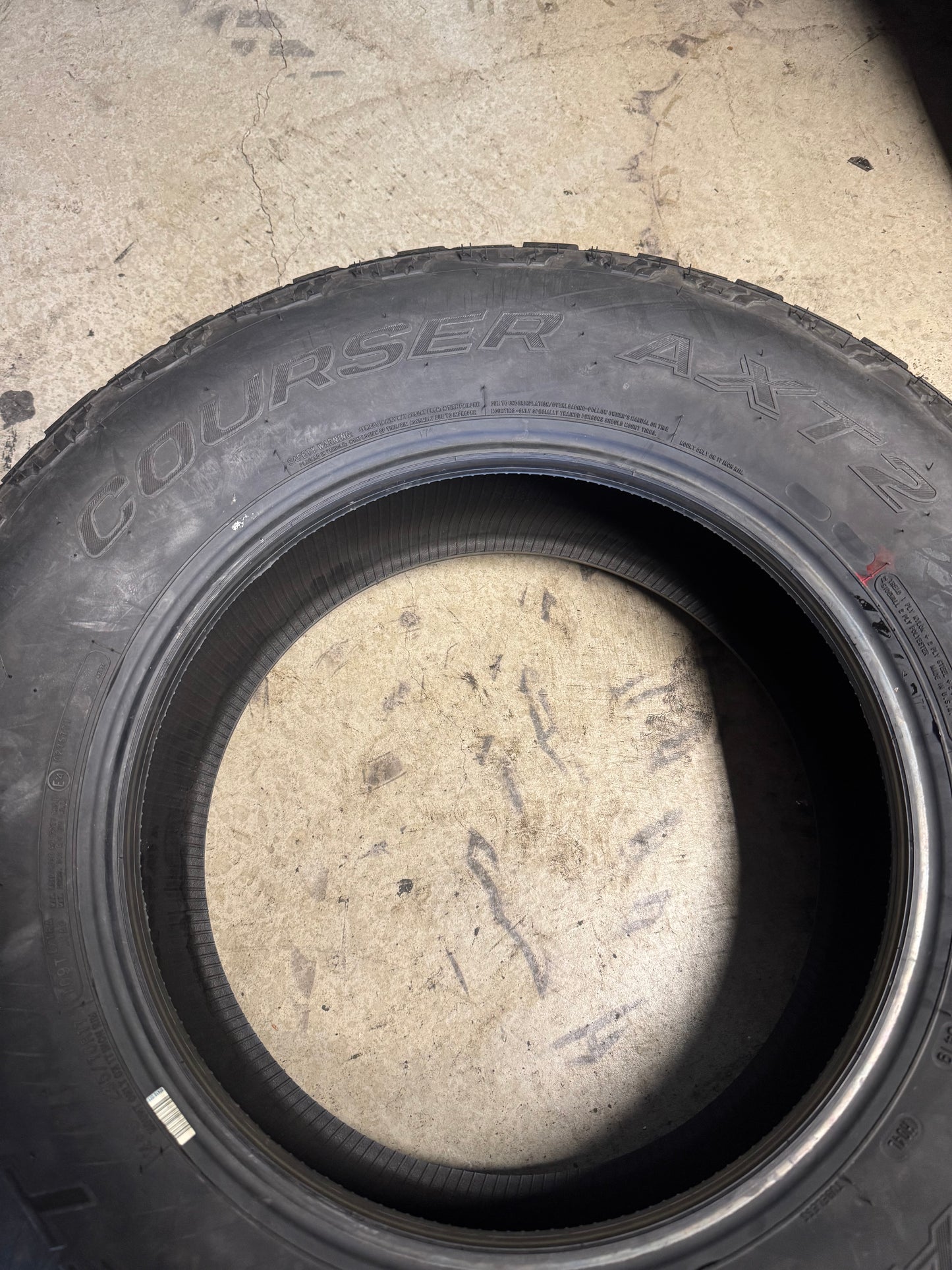 NOS MASTERCRAFT COURSER AXT2 BSW P 235 70 17 109T XL ALL TERRAIN TIRE 177131007