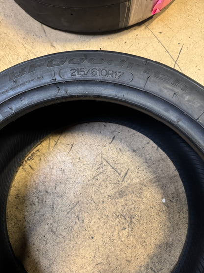 2 BFGOODRICH G-FORCE BSW P 215 610 17 DRAG RACING SLICK TIRE 71869