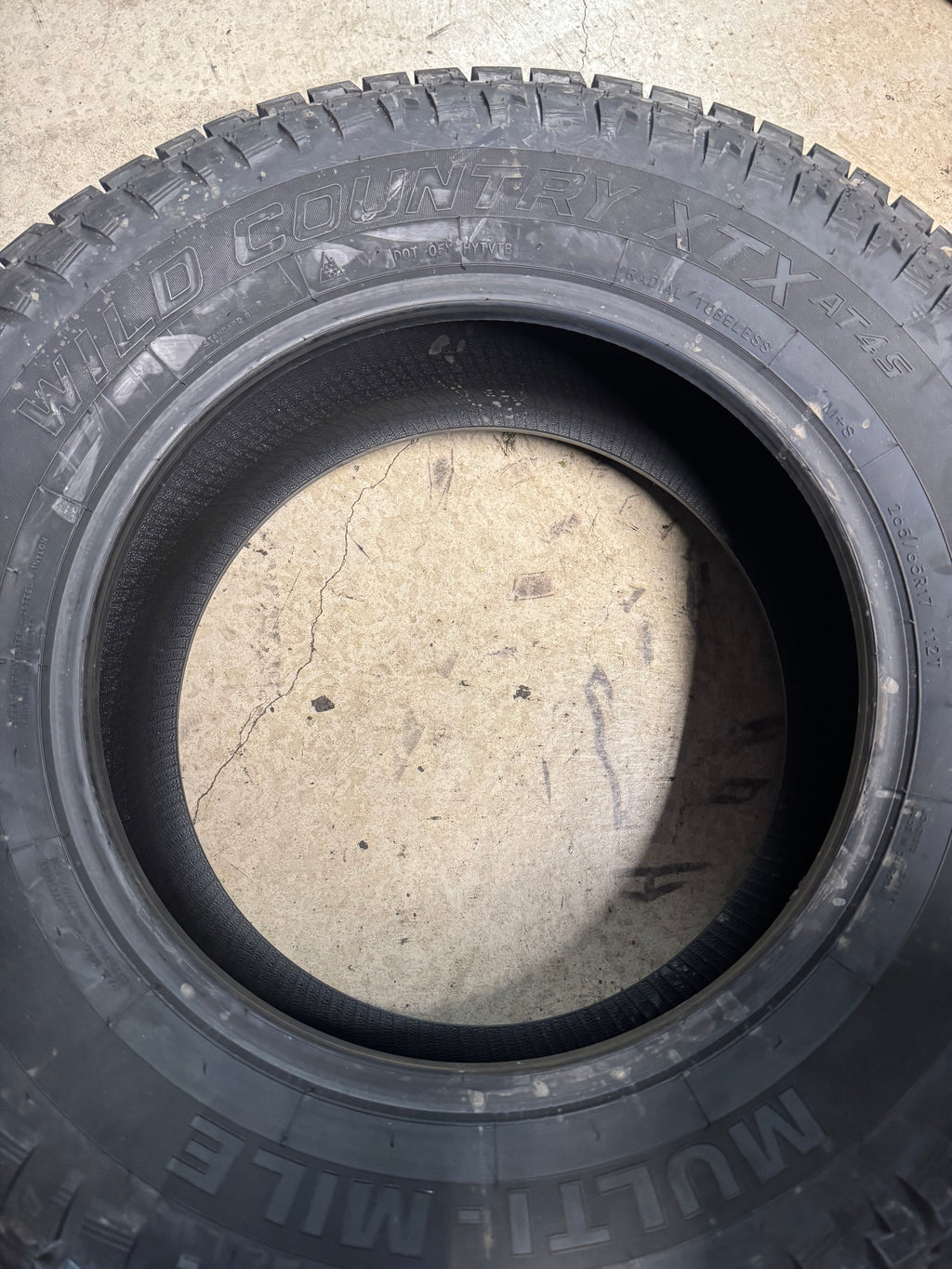 MULTI-MILE WILD COUNTRY XTX AT4S BSW P 265 65 17 112T ALL TERRAIN TIRE MMXTA58