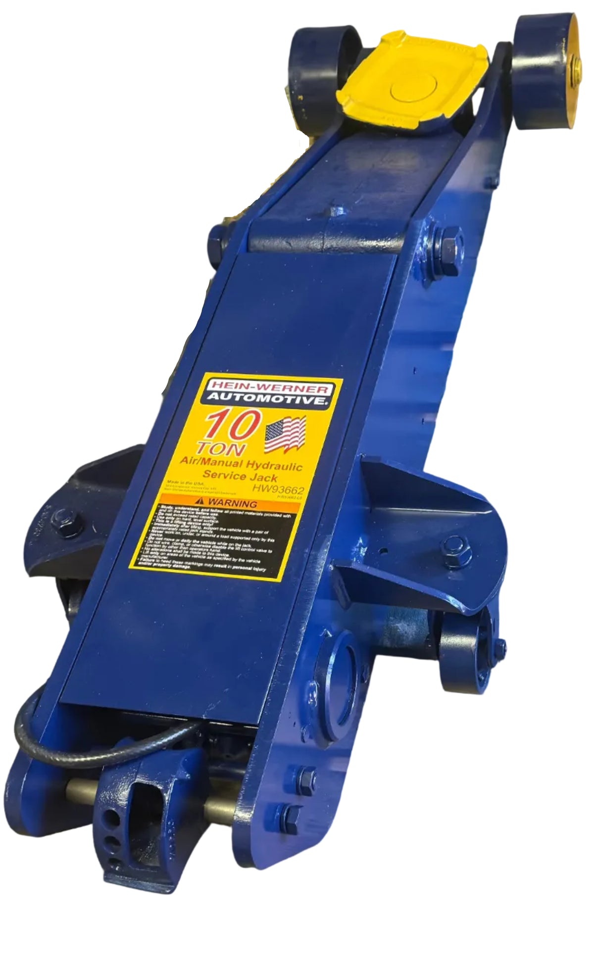 HEIN-WERNER 10-TON AIR ASSIST LONG CHASSIS SERVICE JACK HW93662