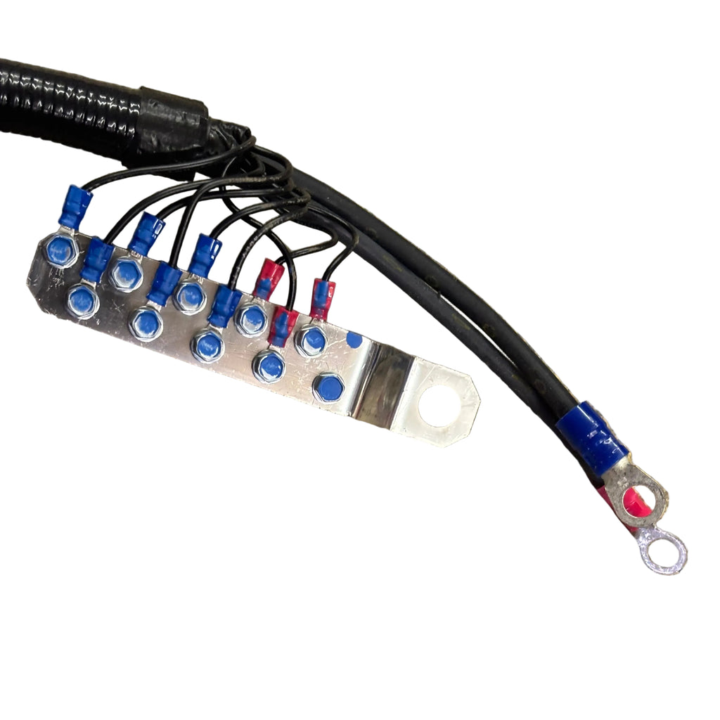 HEAVY DUTY WIRING HARNESS W/ MULTI-PIN CONNECTORS & HEAT SHIELDING