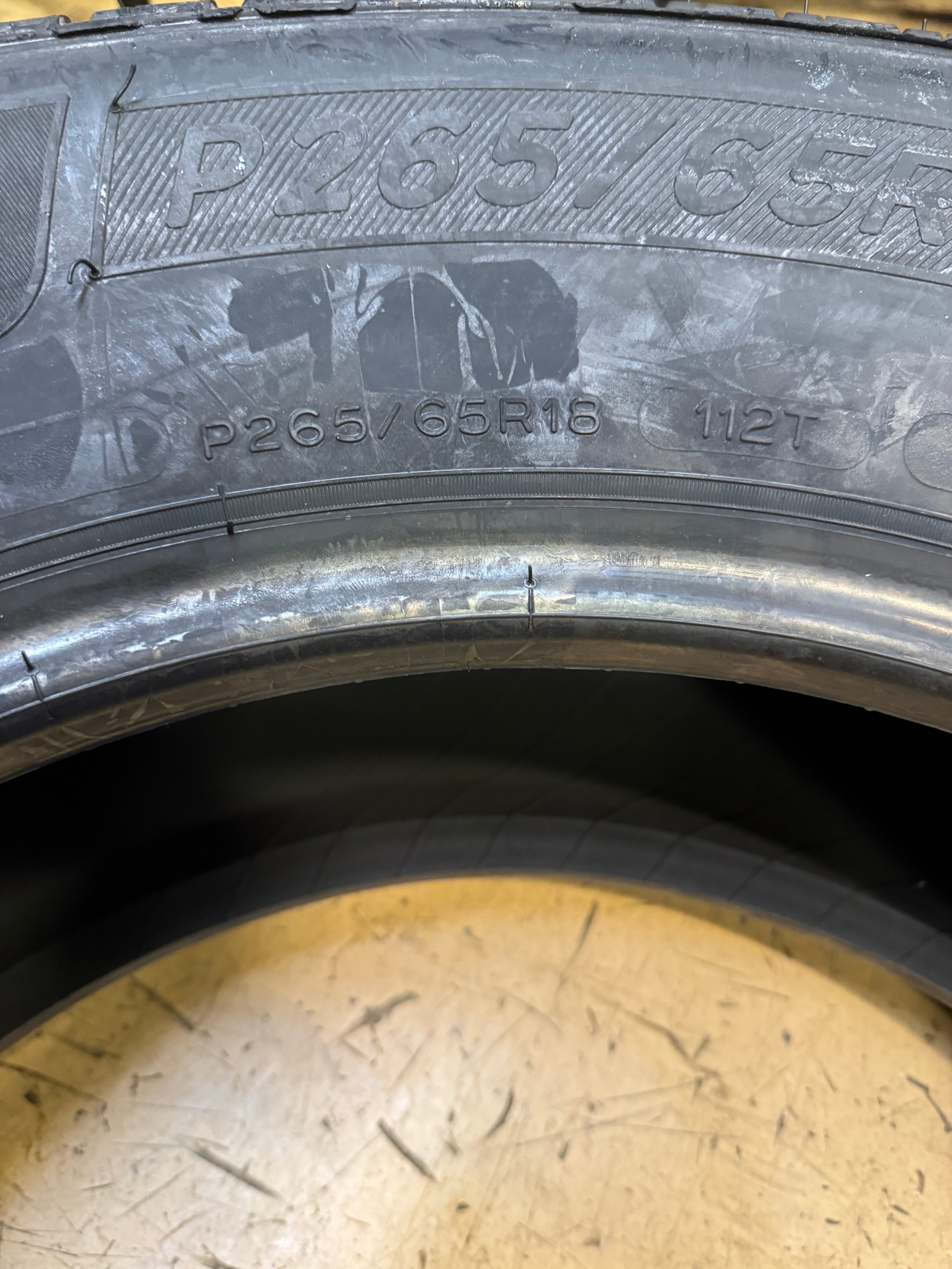 (KSL ONLY) 4 NOS MICHELIN ENERGY SAVER A/S BSW P 265 65 18 112T ALL SEASON TIRE 85637