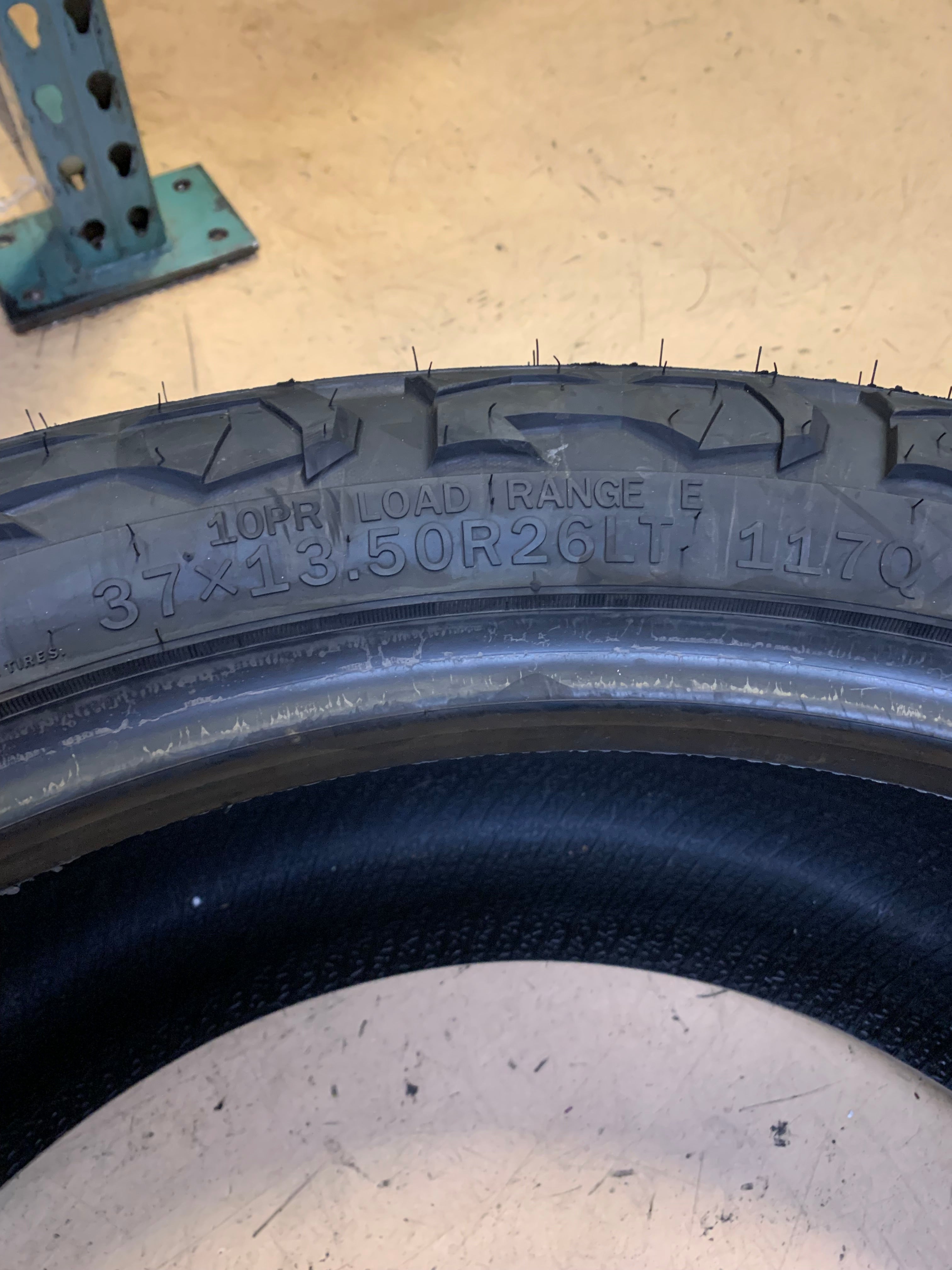 (KSL ONLY) 2 LINGLONG CROSSWIND M/T BSW LT 37 13.5 26 117Q 10PLY MUD TERRAIN TIRE 221022484