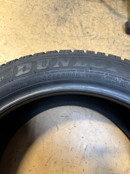 2 NOS DUNLOP SP WINTER SPORT 3D BSW P 245 45 18 100V XL WINTER TIRE 265025058