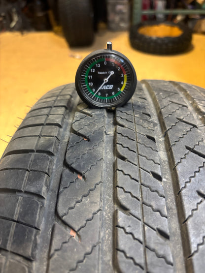 USED 8/32” OF 9/32” DTO BRIDGESTONE TURANZA LS100 BSW P 235/40R19 92V SL ALL SEASON TIRE 004437