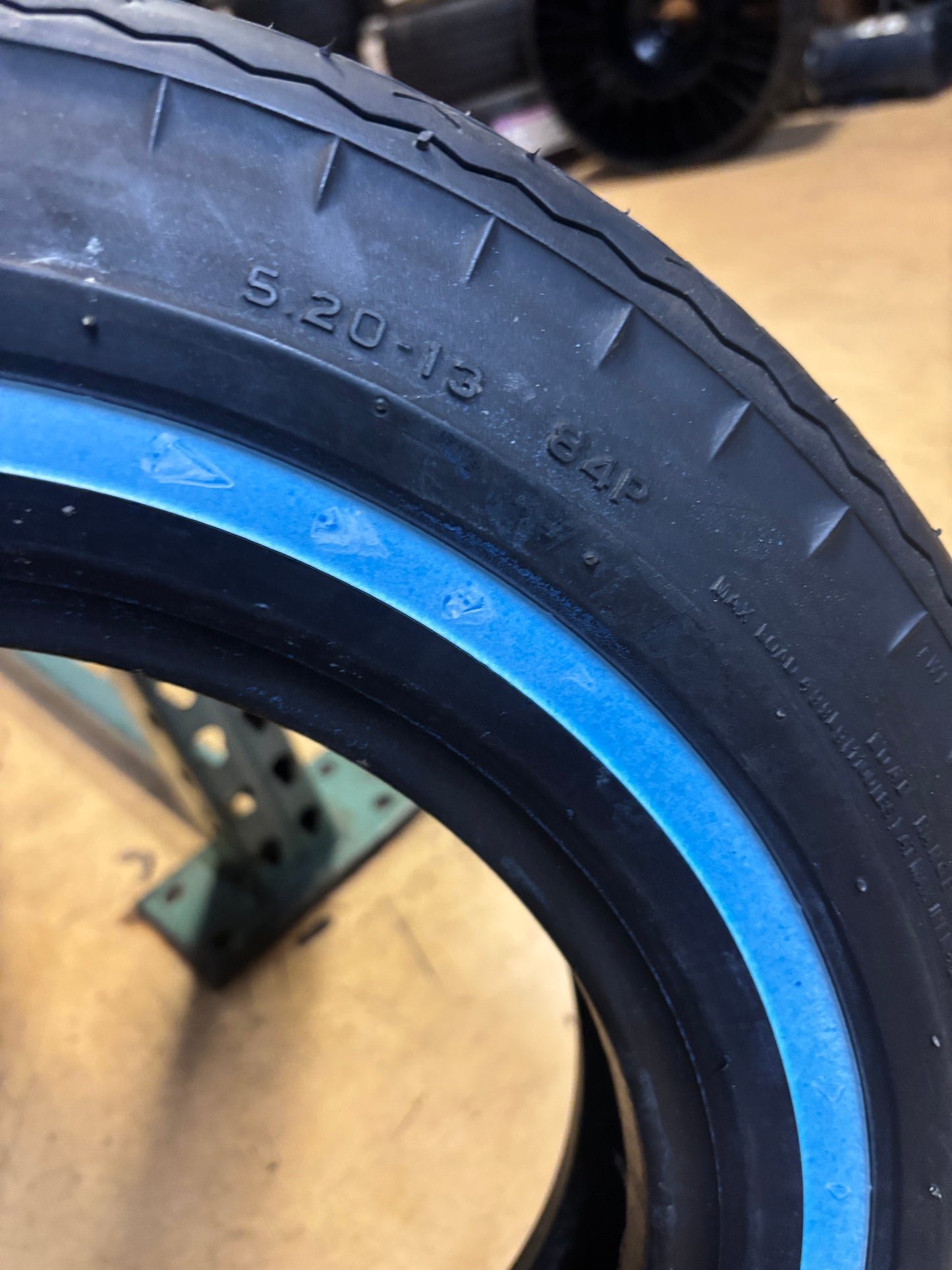 2 COKER PREMIUM SPORT 5/8" WW BSW P 5.20 13 84P 4 PLY SPORT LOWRIDER TIRES 506544