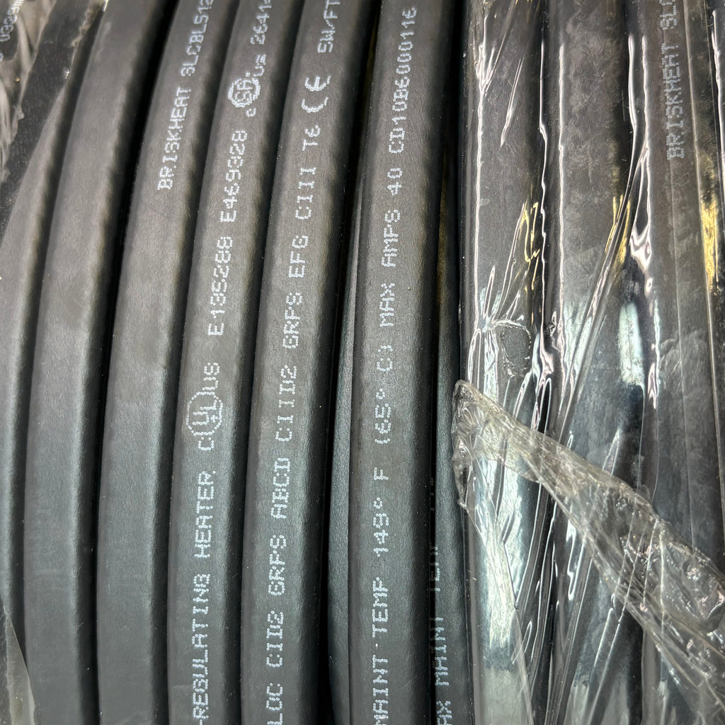 BRISK HEAT SELF REGULATING HEATING CABLE 5W/FT 120V 40A SLCBL5120BP 1000FT