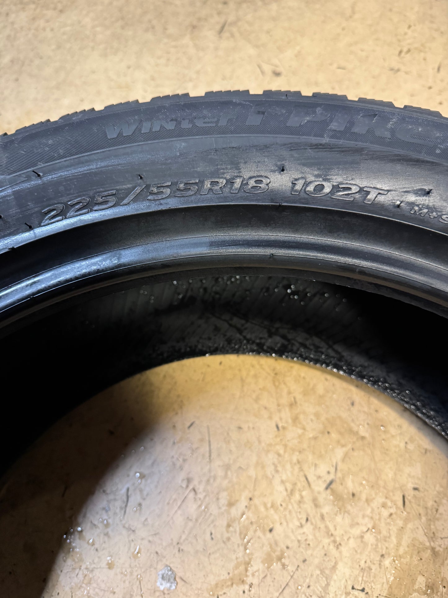 HANKOOK WINTER I PIKE X BSW P 225 55 18 102T XL WINTER TIRE 1026046