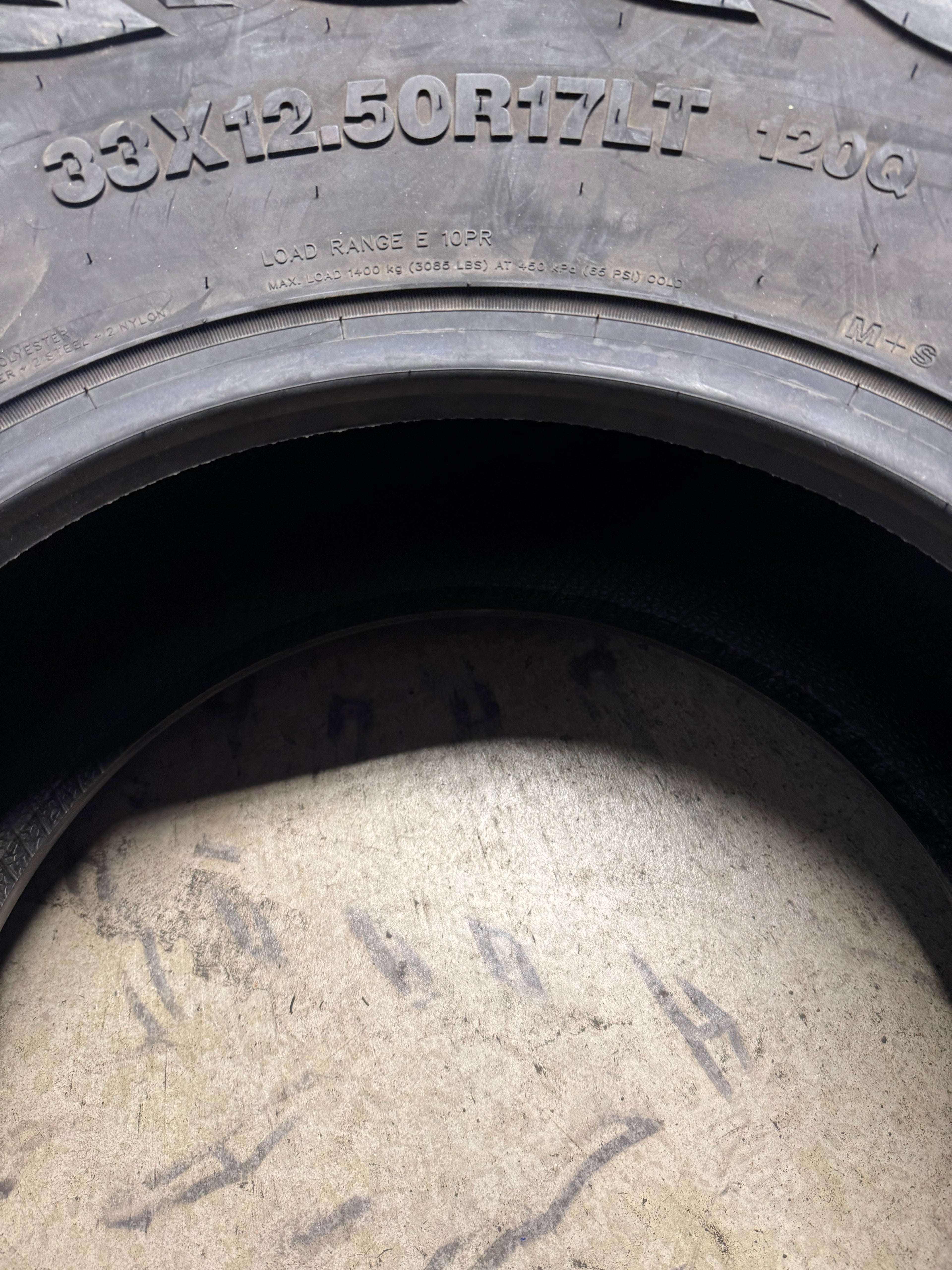 NOS PREDATOR  NEW MUTANT X-RT BSW LT 33 12.5 17 120Q 10PLY RUGGED TERRAIN TIRE PRXRT05