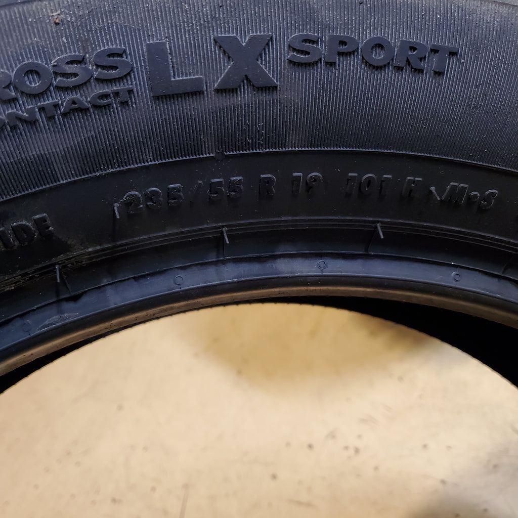 4 CONTINENTAL CROSSCONTACT LX SPORT P 235 55 19 101H SL TIRES 03593900000 ALL SEASON