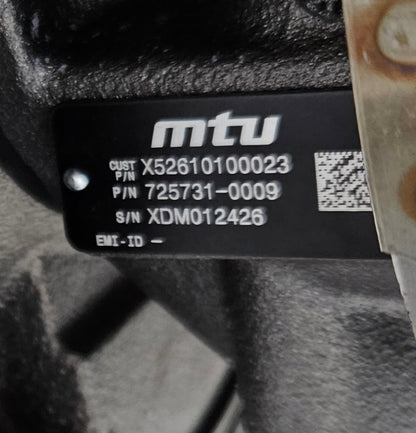 MTU INDUSTRIAL DIESEL TURBOCHARGER 725731-0009 X52610100023