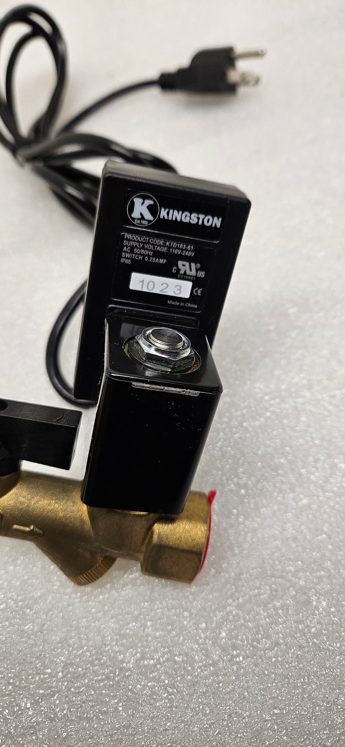 KINGSTON KTD1021-AC110 Air Compressor Electric Auto Tank drain with strainer