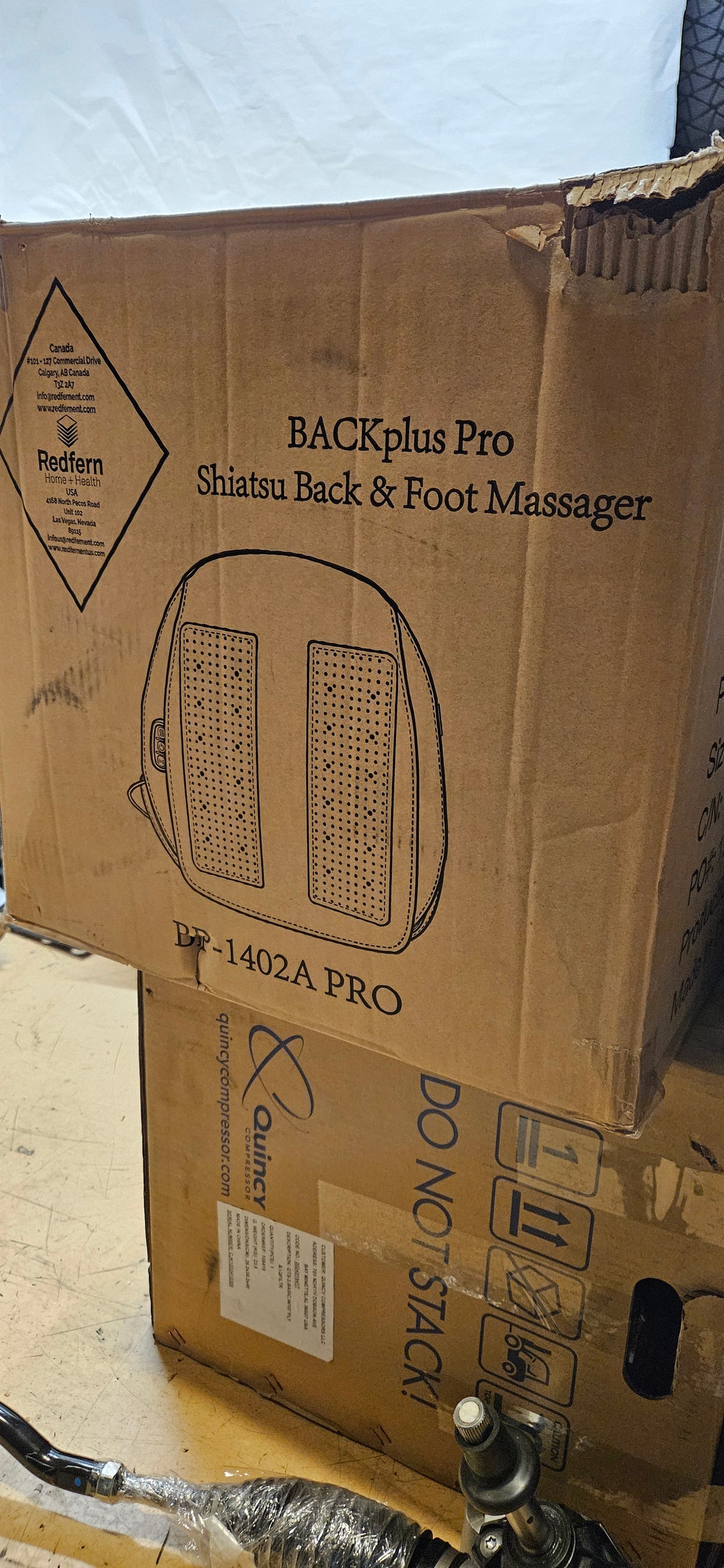 BACKPLUS PRO SHIATSU BACK AND FOOT MASSAGER BP-1402A PRO