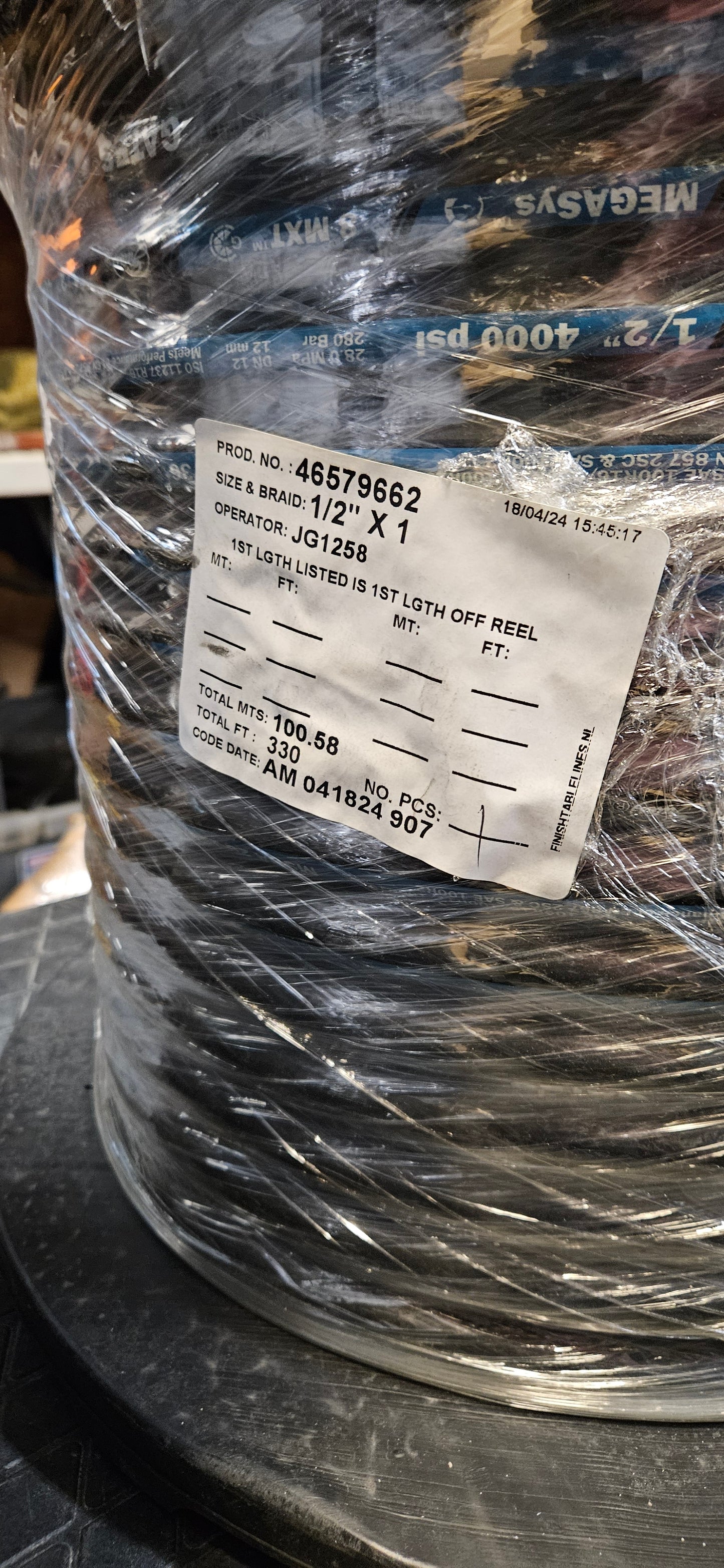 Hydraulic Hose - 8MXTXREEL - MXT MegaSys Wire Braid Hose - SAE 100R16 70283