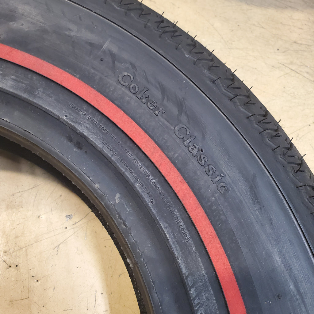 COKER CLASSIC REDLINE .375 INCH 185 15 91S CLASSIC CAR TIRE 57986