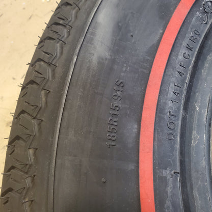 COKER CLASSIC REDLINE .375 INCH 185 15 91S CLASSIC CAR TIRE 57986