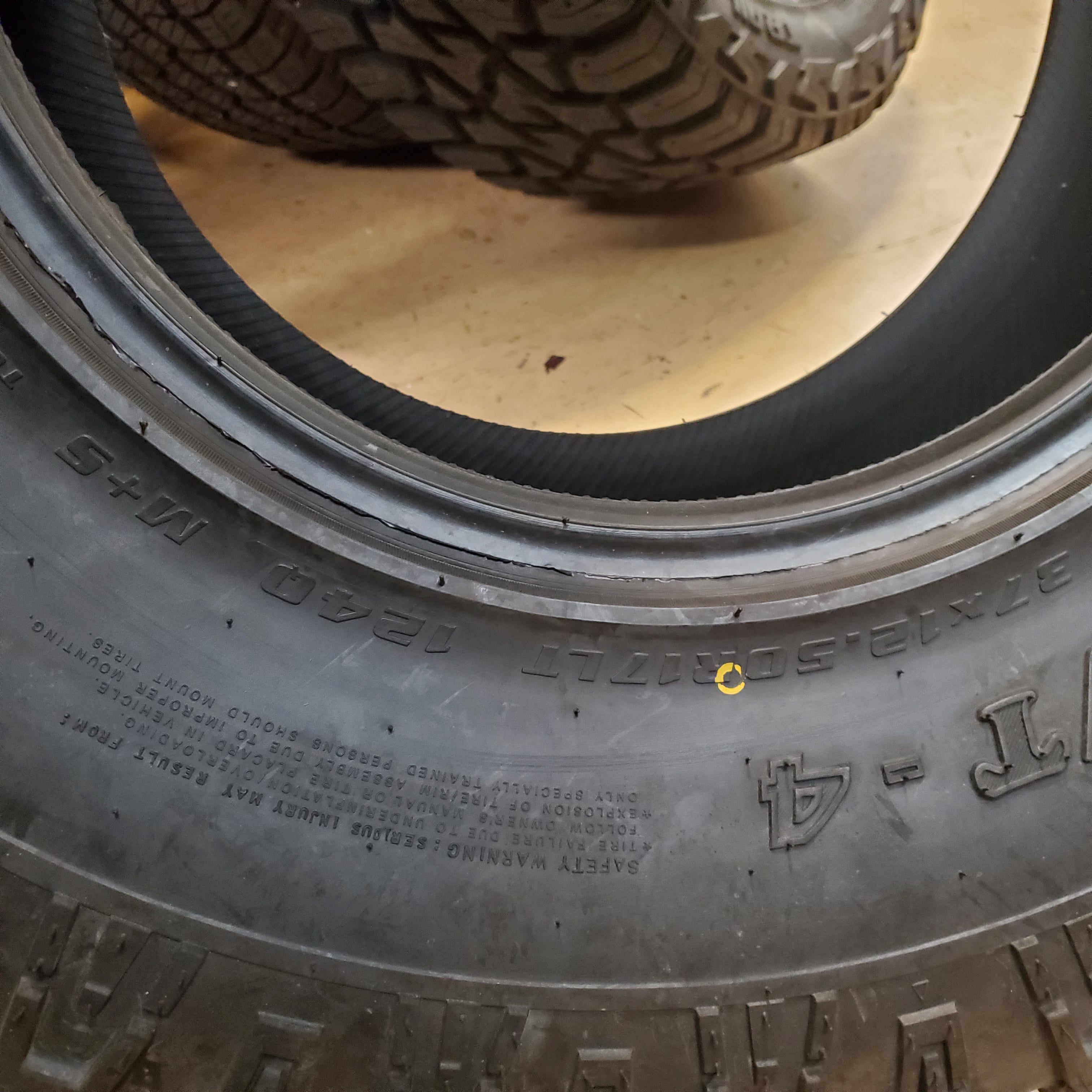 (KSL ONLY) 4 KANATI TRAIL HOG A/T 4 LT 37 12.5 17 124Q LRE 10PLY ALL TERRAIN TIRES LTH1737125E