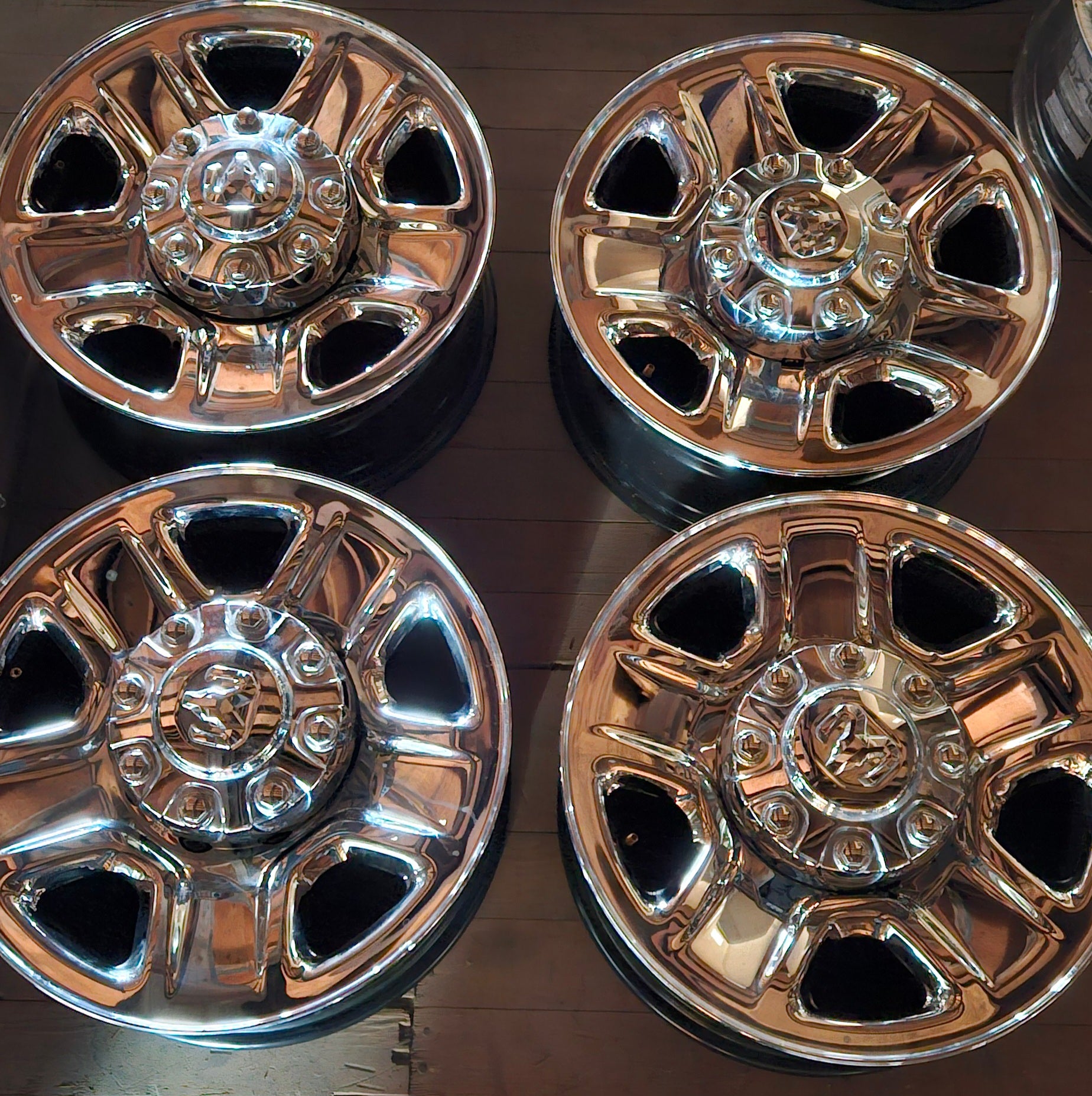 (KSL ONLY) 4 DODGE 2015 RAM 2500 OEM 18" INCH WHEEL RIM STEEL/CHROME