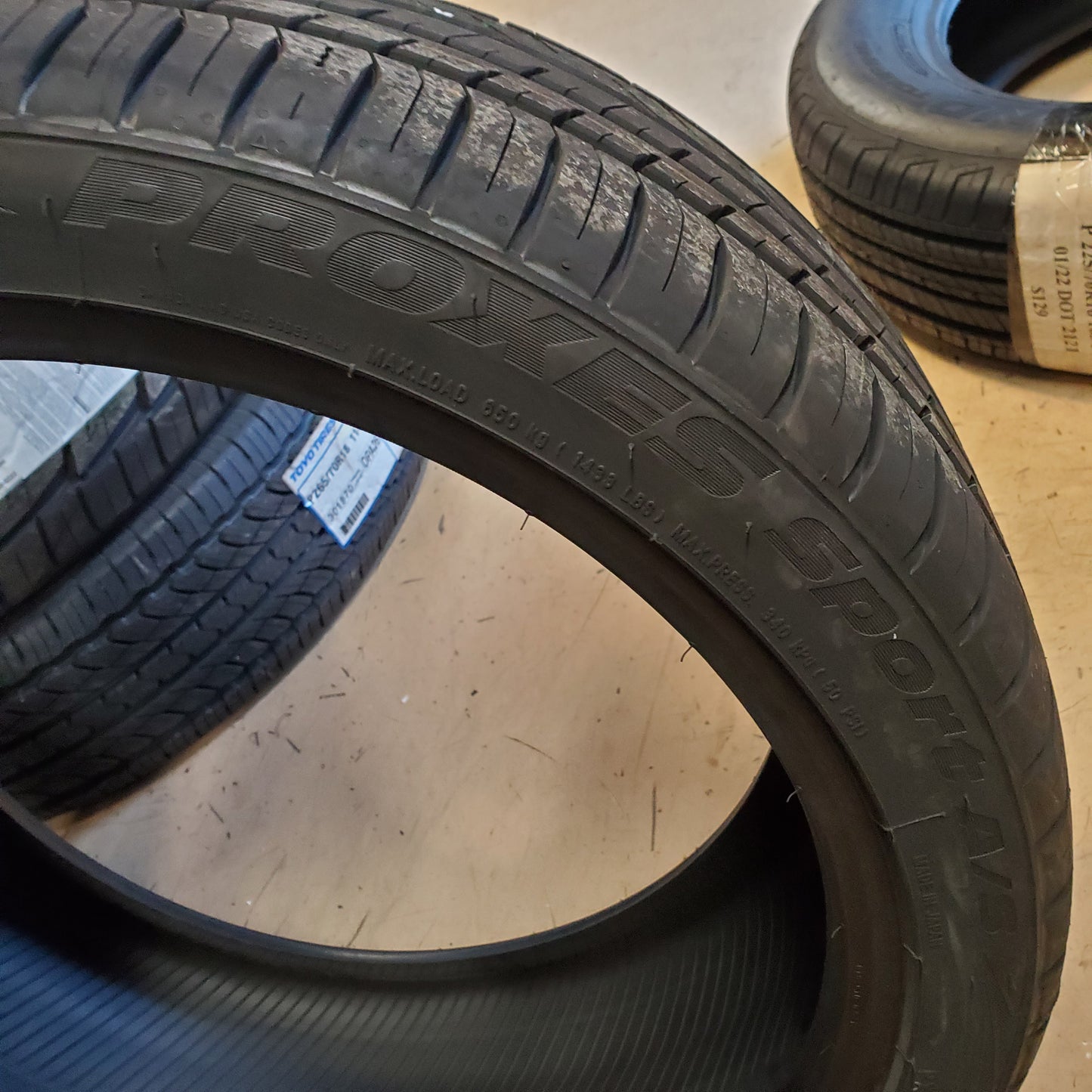 TOYO PROXES SPORT A/S P 225 40 19 93Y XL ALL SEASON TIRE 214650