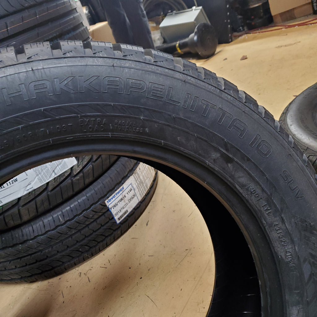 2 NOKIAN HAKKAPELIITTA 10 SUV STUDDED BSW P 225 60 17 103T XL WINTER TIRE TS32474