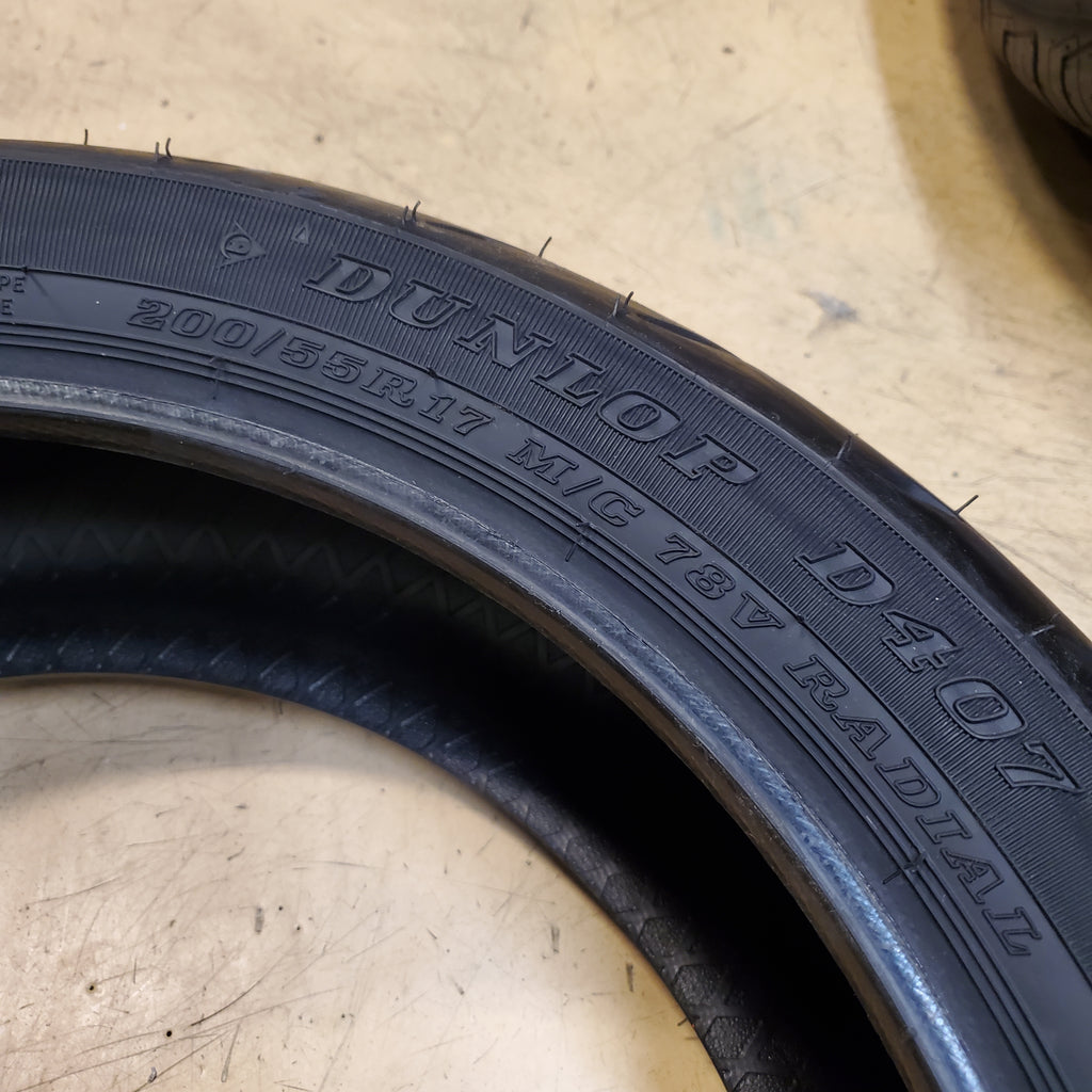 DUNLOP HARLEY DAVIDSON D407 BSW 200 55 17 78V REAR MOTORCYCLE TIRE 45028220