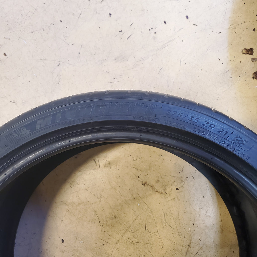USED 7/32" MICHELIN PILOT SPORT ALL SEASON 4 ZP (T0) BSW P 275 35 21 103W 19140 XL