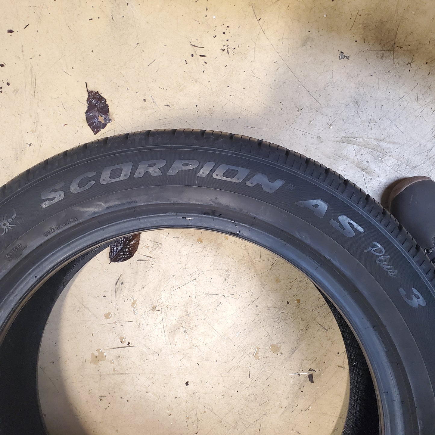 USED 10.5/32” PIRELLI SCORPION AS PLUS 3 BSW 235 55 19 105V XL SUV TIRE 3919200 1 TIRE PATCH
