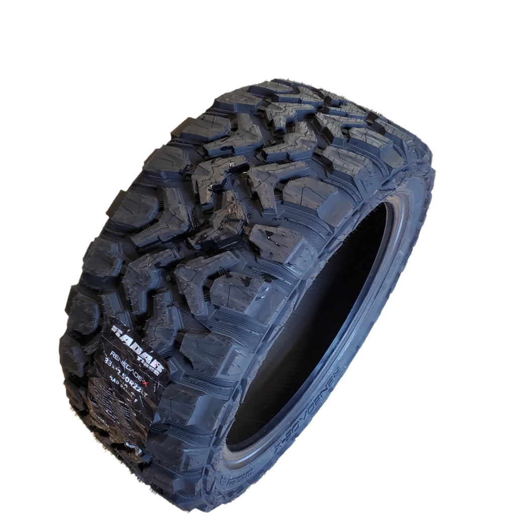 2 RADAR RENEGADE X BSW LT 33 12.5 22 114Q 12PLY MUD TERRAIN TIRE RACSTH0045