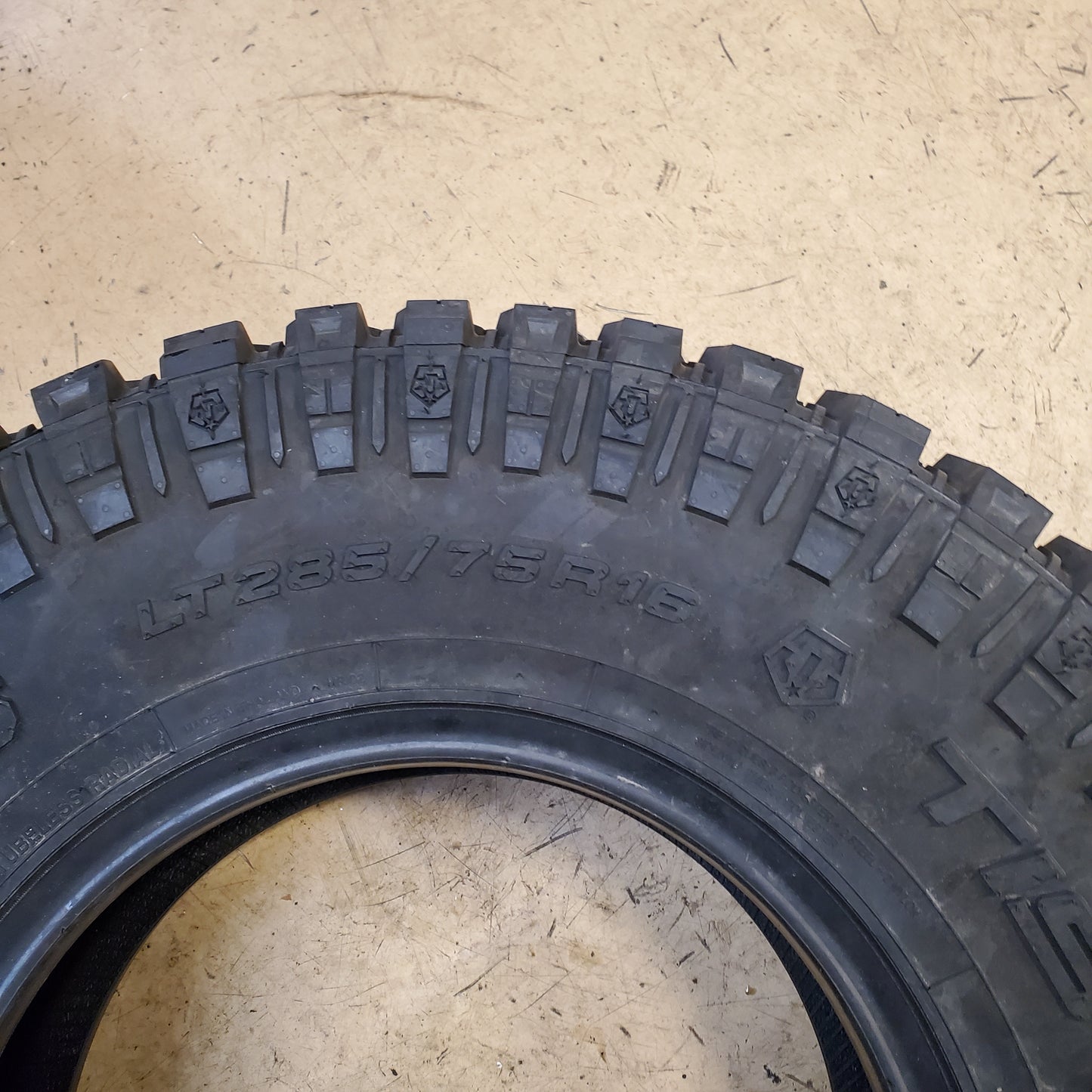 HERCULES TIS OFFROAD TT1 BSW LT 285 75 16 126/123Q MUD TRUCK TIRE 98733