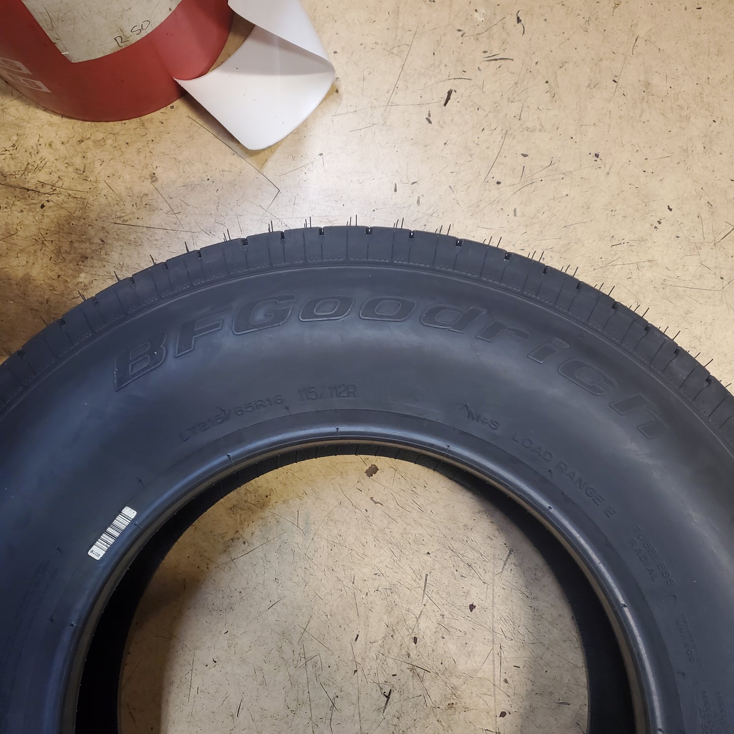 BFGOODRICH COMMERCIAL T/A LT 215 85 16 115/112R HIGHWAY TRUCK TIRE 19836