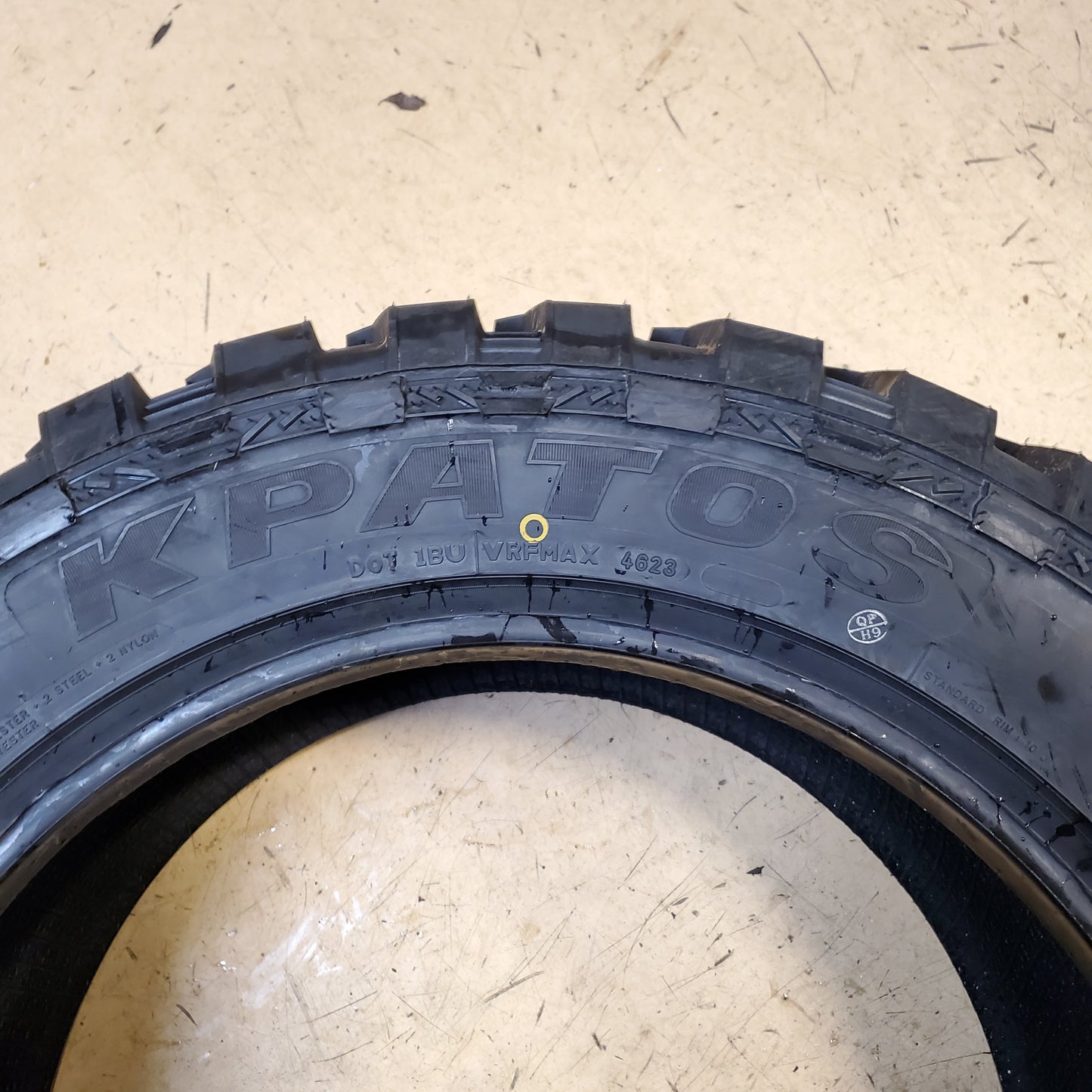 KPATOS FM523 M/T BSW LT 33 12.50 20 114Q 10 PLY MUD TRUCK TIRE T00376H