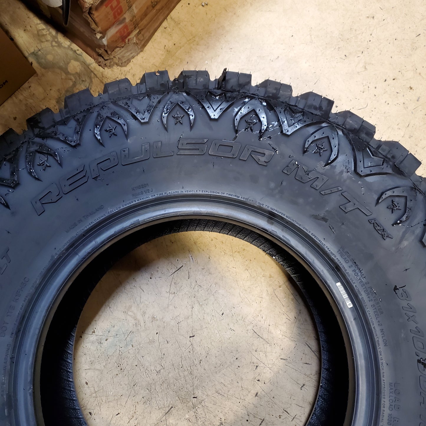 RBP REPULSOR M/T RX BSW LT 31 10.50 15 109Q 6PLY MUD TRUCK TIRE RBPST15105010