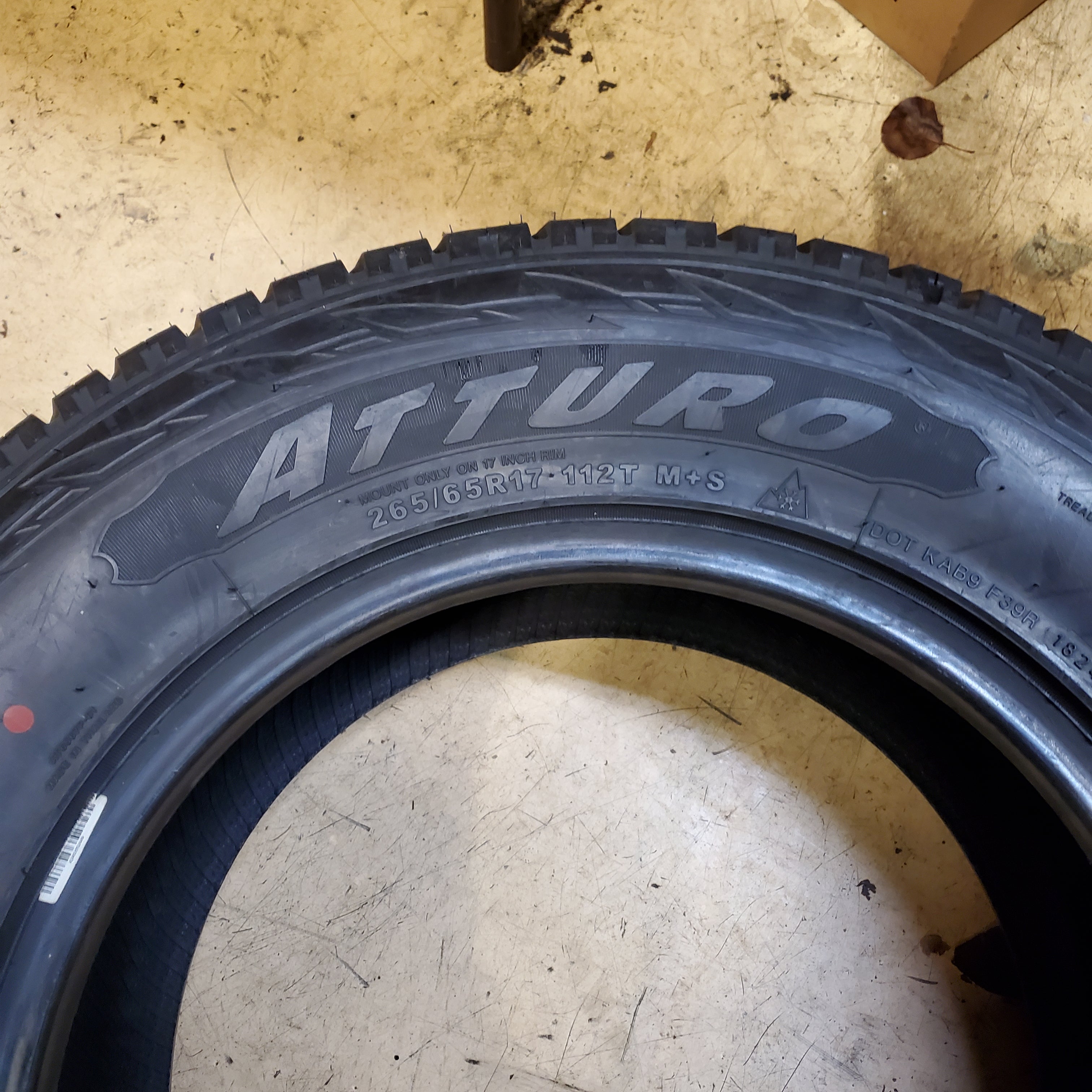 2 NOS ATTURO TRAIL BLADE A/T BSW P 265 65 17 112T SL ALL TERRAIN TIRES TBATI0048340