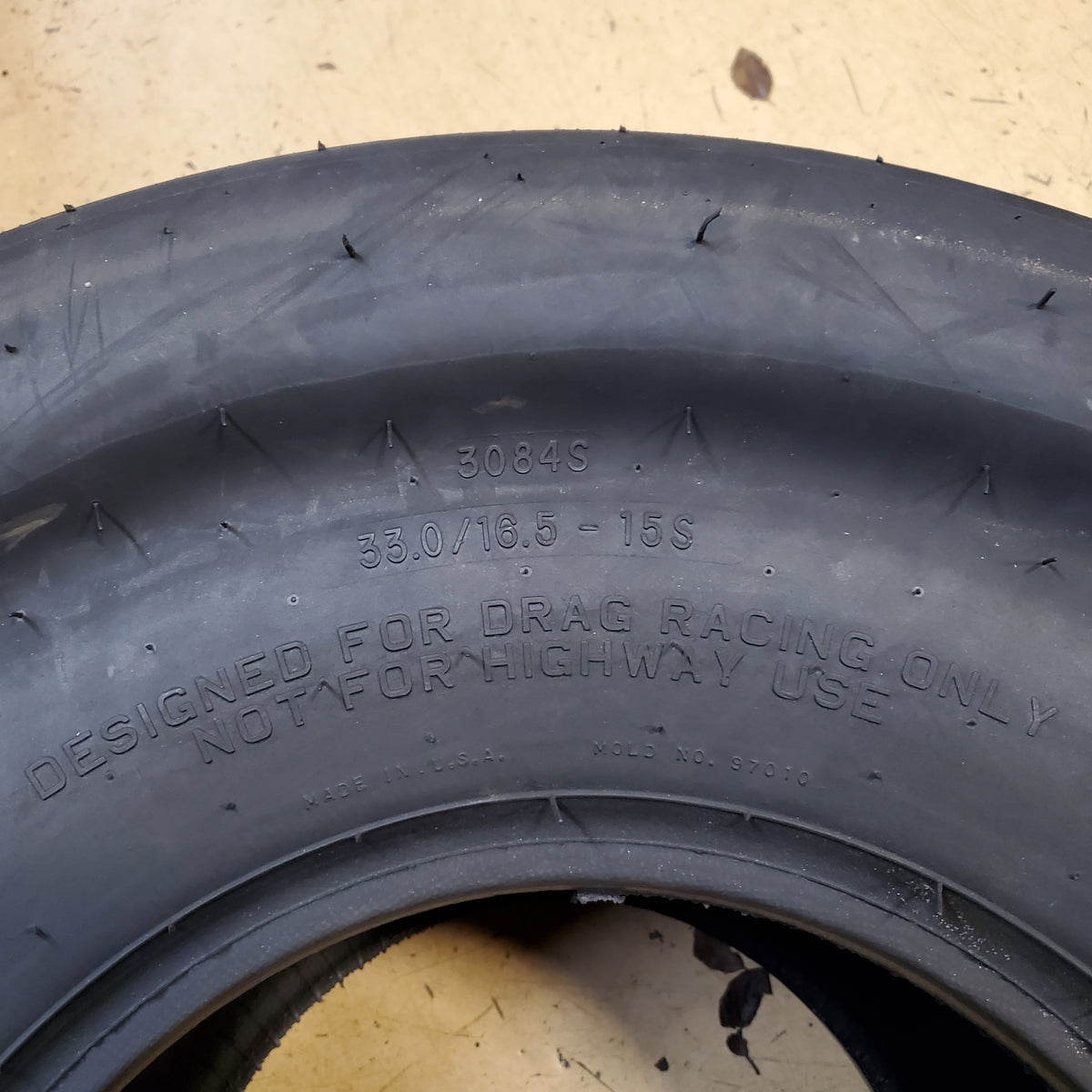 2 105 1/2" 106" MICKEY THOMPSON ET DRAG TIRE WL 33 16.5 15S 90000000888