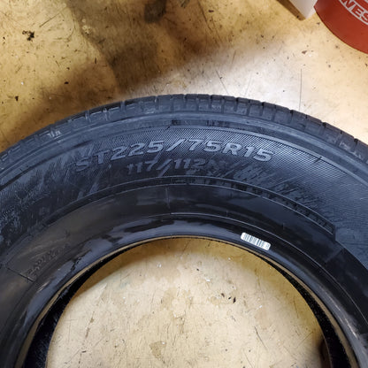 HANKOOK VANTRA TRAILER BSW ST 225 75 15 117/112N 10PLY TRAILER TIRE 2021437