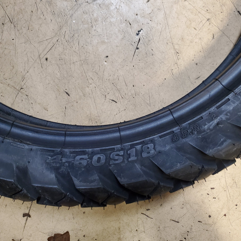 IRC TRAIL WINNER GP-110 4.60 18 63S REAR MOTORCYCLE TIRE 302615