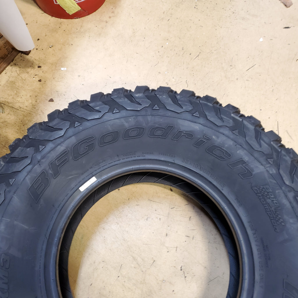 (KSL ONLY) 4 BFGOODRICH MUD-TERRAIN T/A KM3 BSW 32 10 15 8PLY ATV/UTV TIRE 40964