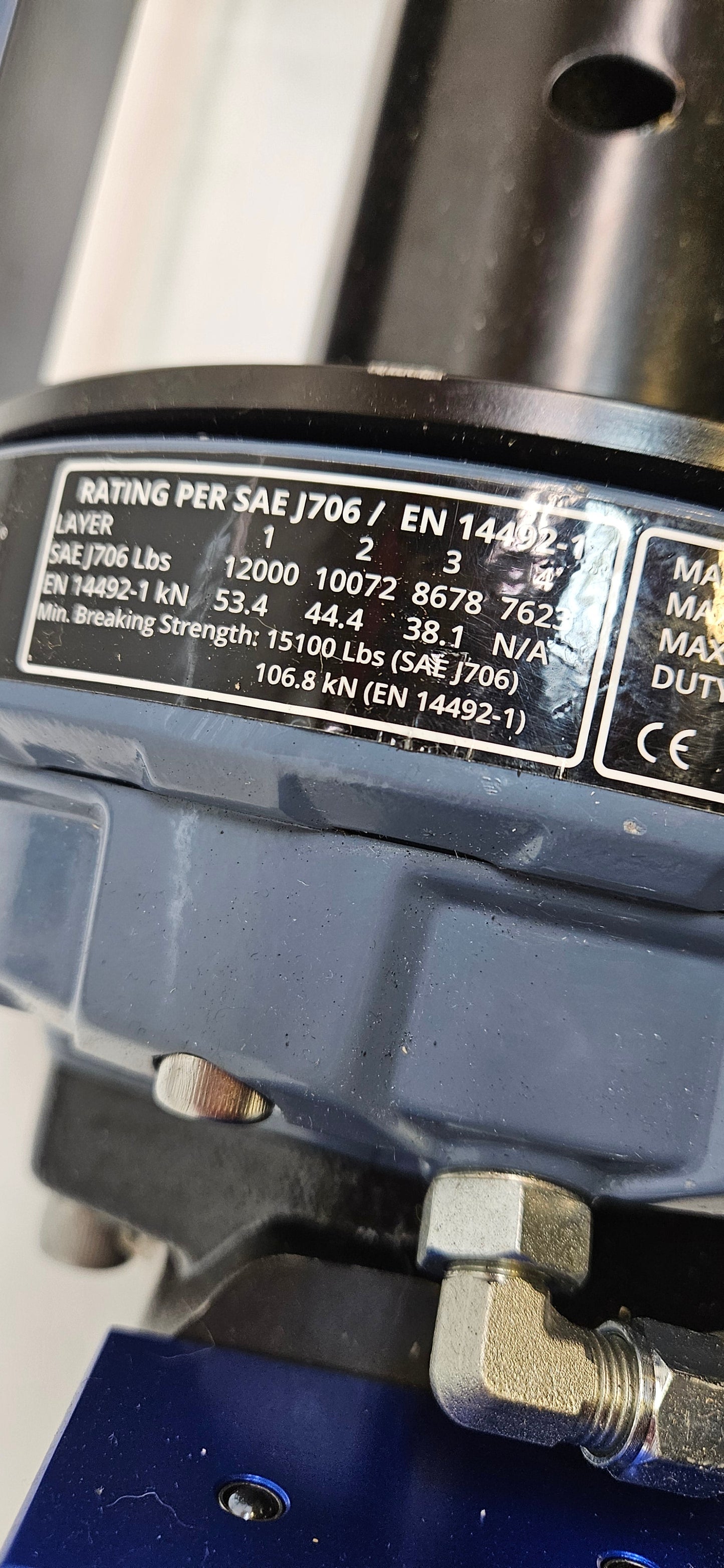 SUPERWINCH SI12000 12000LB STANDARD DRUM HYDRAULIC WINCH S100430