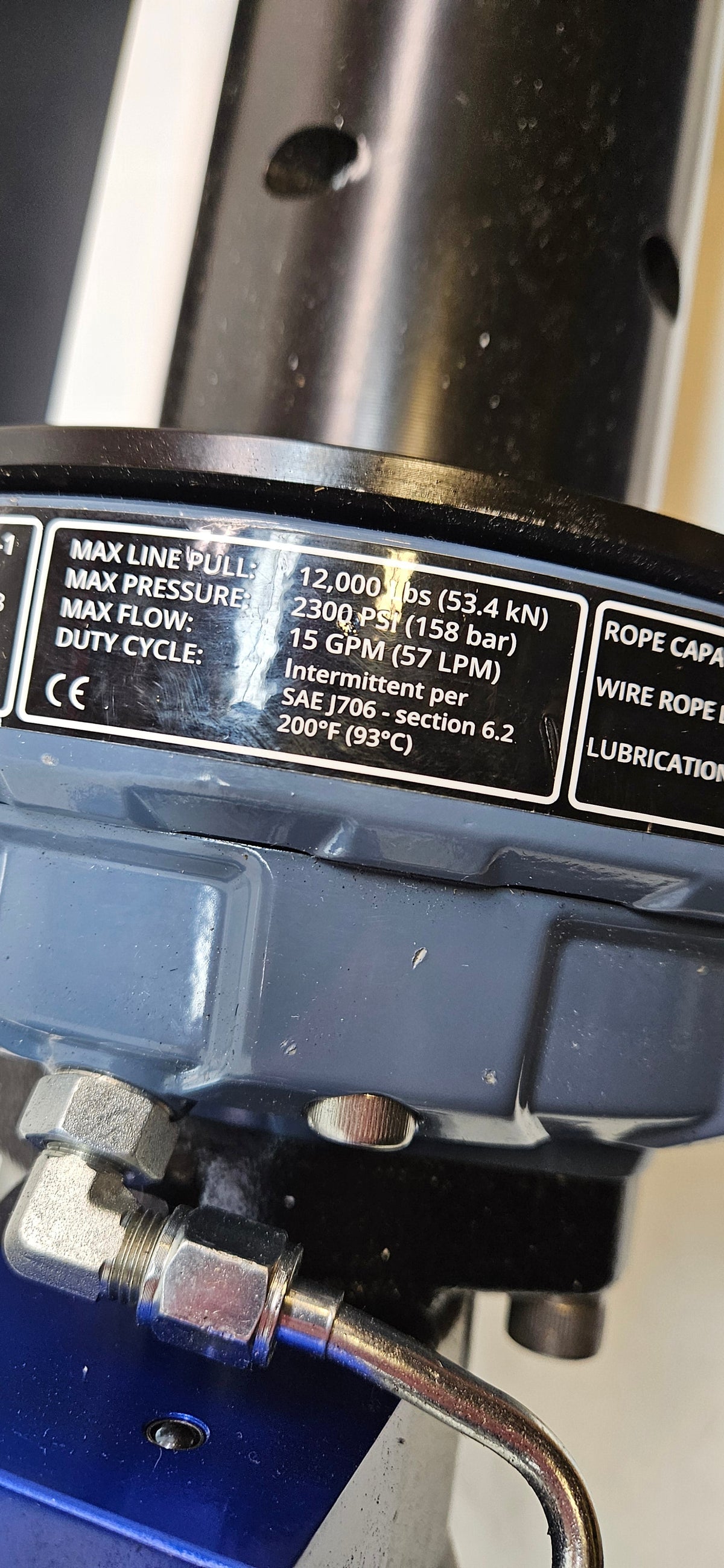SUPERWINCH SI12000 12000LB STANDARD DRUM HYDRAULIC WINCH S100430