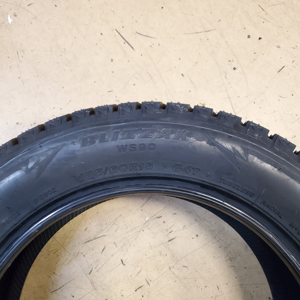 BRIDGESTONE BLIZZAK WS90 BSW P 185 60 15 84T WINTER TIRE 001167