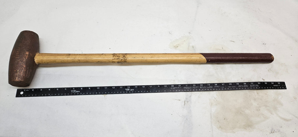 12 LB. BRASS SLEDGE HAMMER NON SPARKING WITH 32" WOOD HANDLE ABC12BW