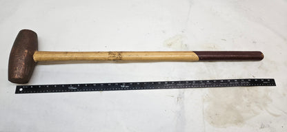 12 LB. BRASS SLEDGE HAMMER NON SPARKING WITH 32" WOOD HANDLE ABC12BW