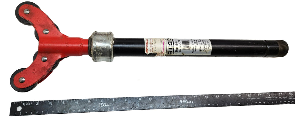 RIDGID MODEL 46 42505 ADJUSTABLE PIPE SUPPORT (DOESN'T INCLUDE BASE) A