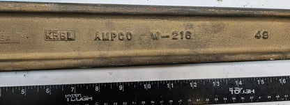 AMPCO SAFETY TOOLS BRONZE PIPE WRENCH, NON-SPARKING, NON-MAGNETIC, CORROSION RESISTANT, 48" OAL W-216