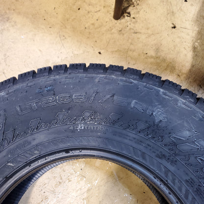 2 NOKIAN HAKKAPELIITTA LT3 (EV) STUDDED BSW LT 265 75 16 119/116Q 8PLY TIRE TS32396