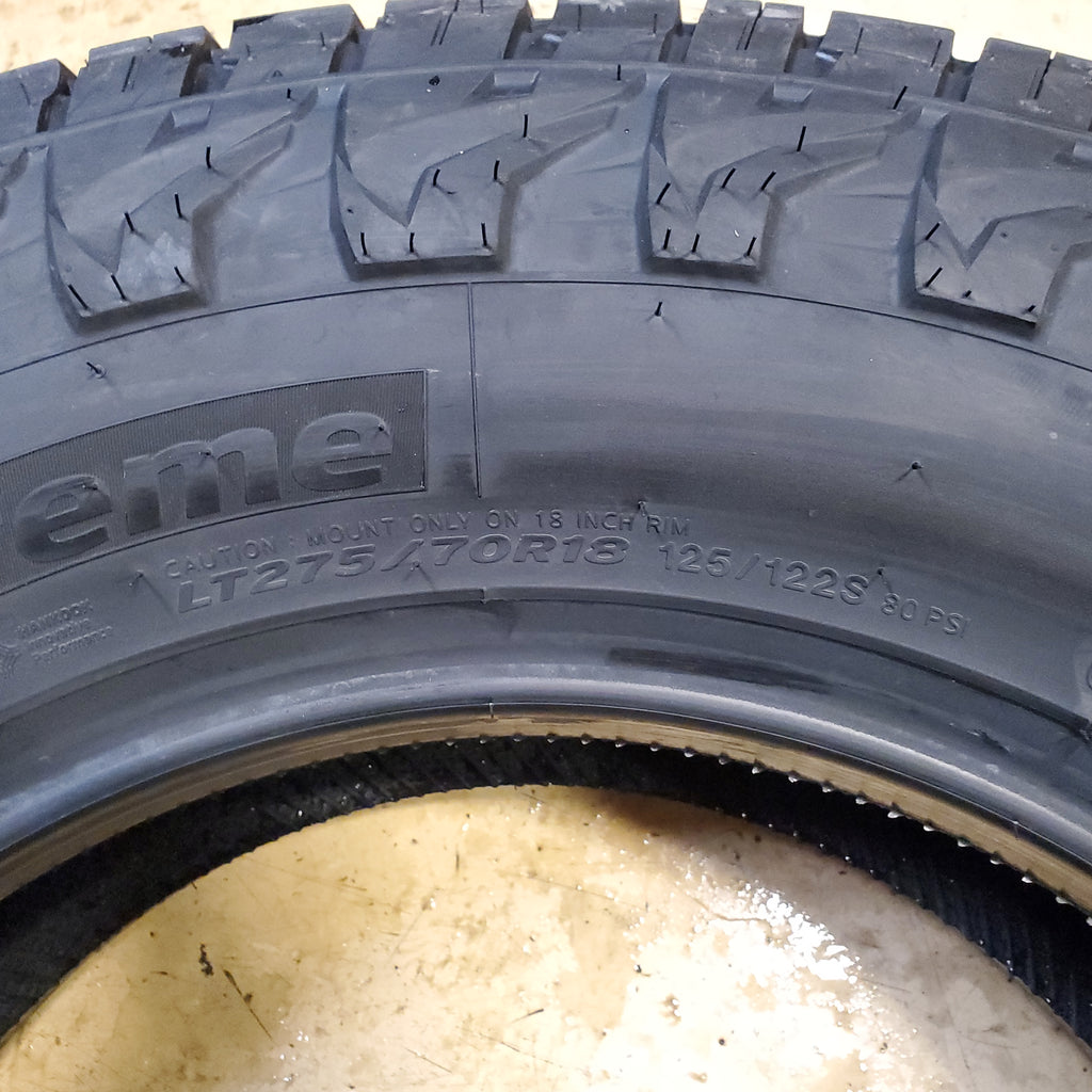 HANKOOK DYNAPRO AT2 XTREME (RF12) BSW LT 275 70 18 125/122S 10PLY ALL TERRAIN TIRE 2021641