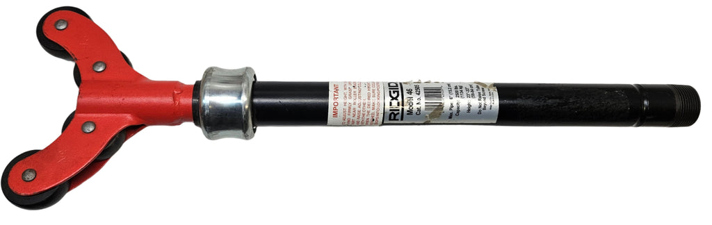 RIDGID MODEL 46 42505 ADJUSTABLE PIPE SUPPORT (DOESN'T INCLUDE BASE) B