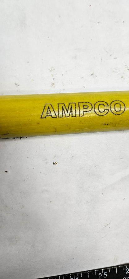 USED AMPCO SAFETY TOOLS ROUND POINT SHOVEL NON-SPARKING NON-MAGNETIC CORROSION RESISTANT LONG HANDLE S-81FG