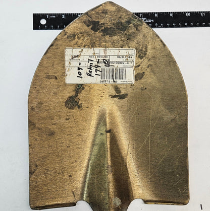 USED AMPCO SAFETY TOOLS ROUND POINT SHOVEL NON-SPARKING NON-MAGNETIC CORROSION RESISTANT LONG HANDLE S-81FG